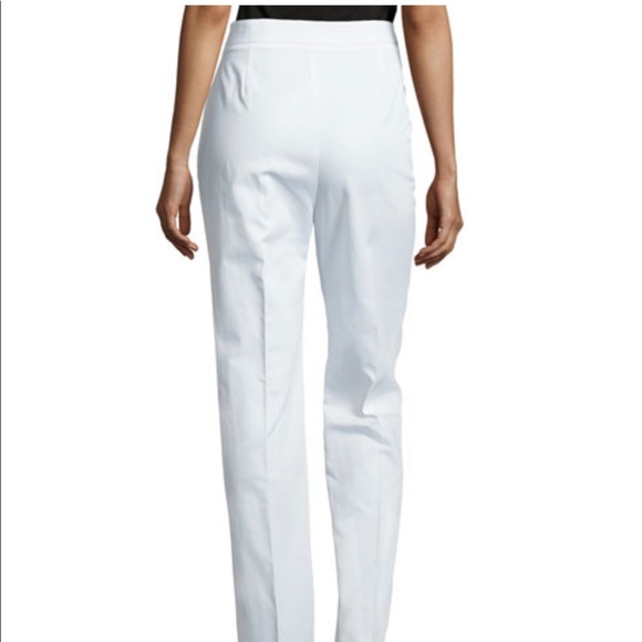 Stella McCartney White Pants Sz 38 High Waist  Worn 1 Time  GREAT BUY!! - Picture 2 of 7